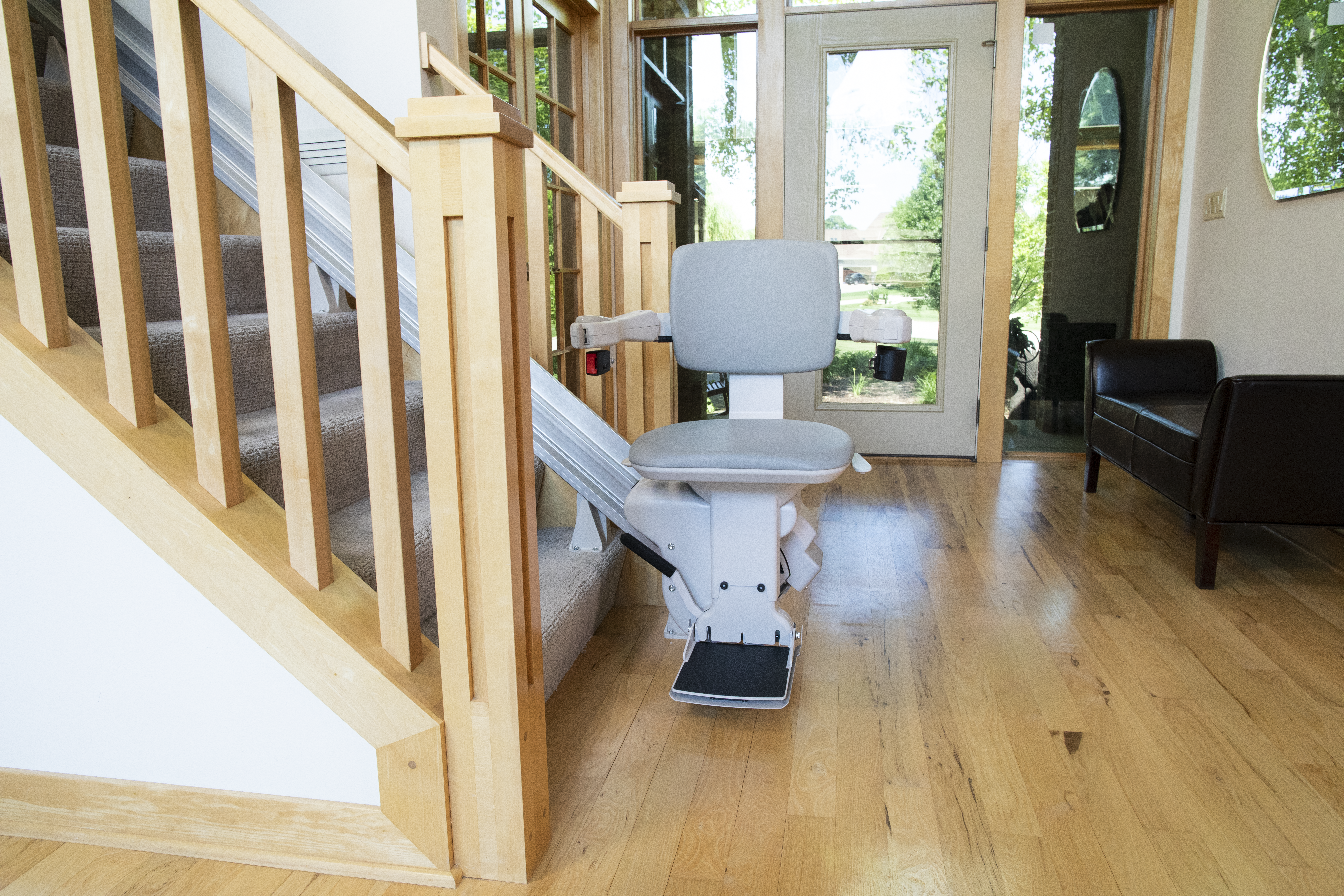 Bruno Elite Straight Stair Lift - installed on staircase